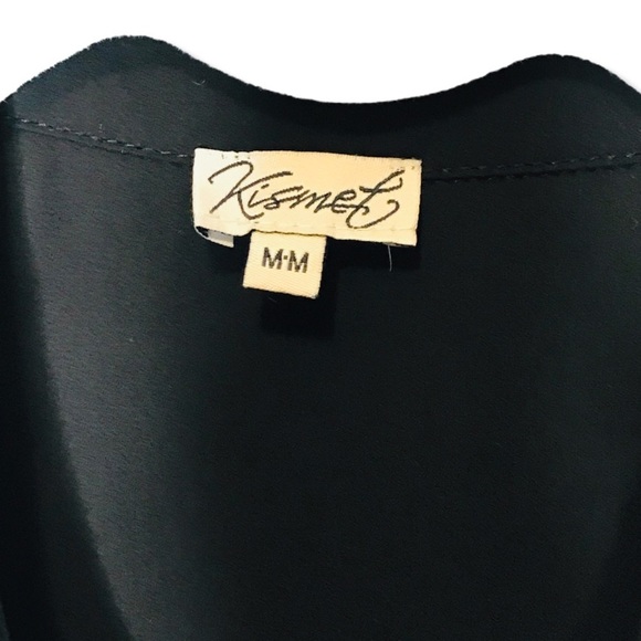 Kismet Sheer High-Low Button Up Collar Blouse - Picture 3 of 6